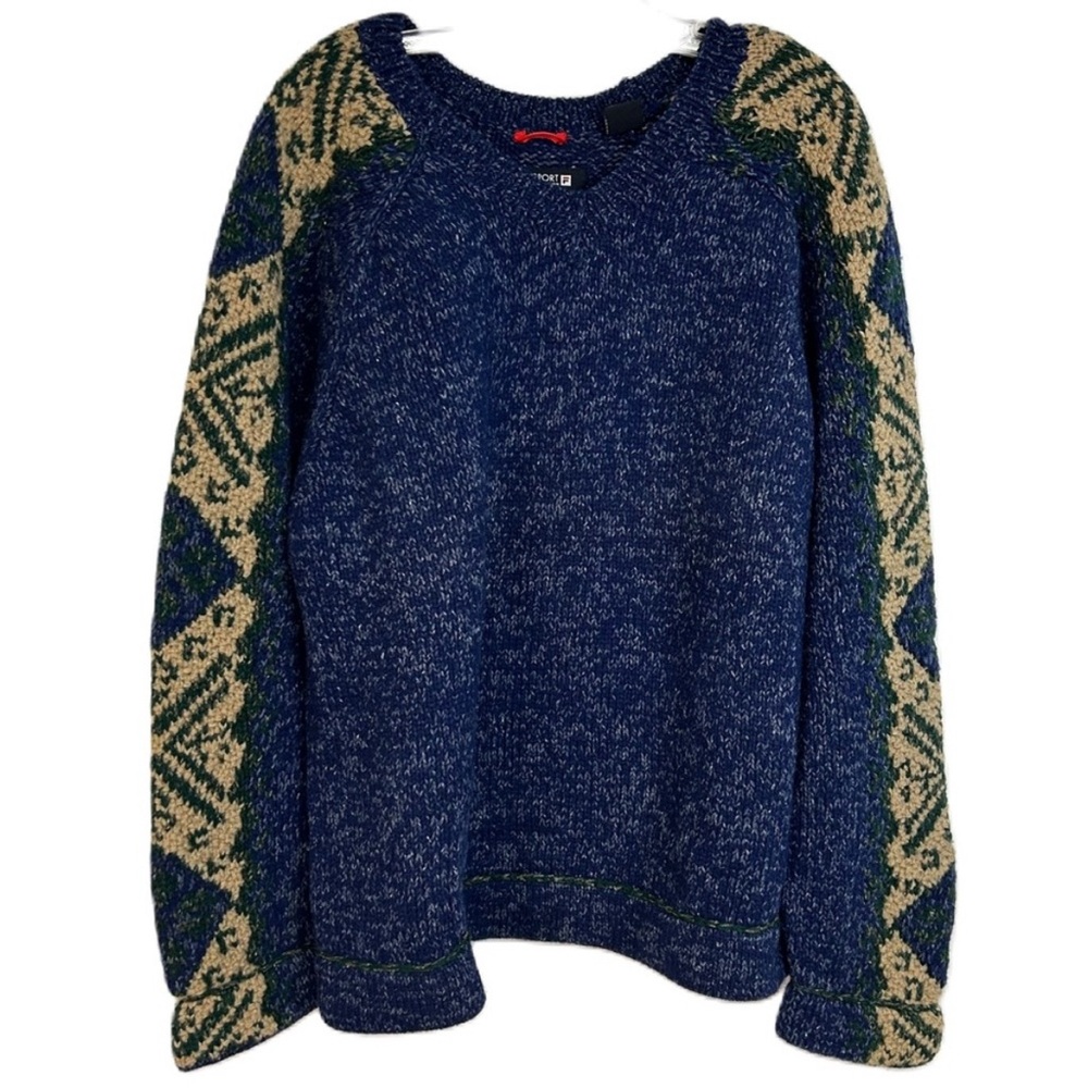 Vintage FILA Heavy Knit Wool Sweater in Size L